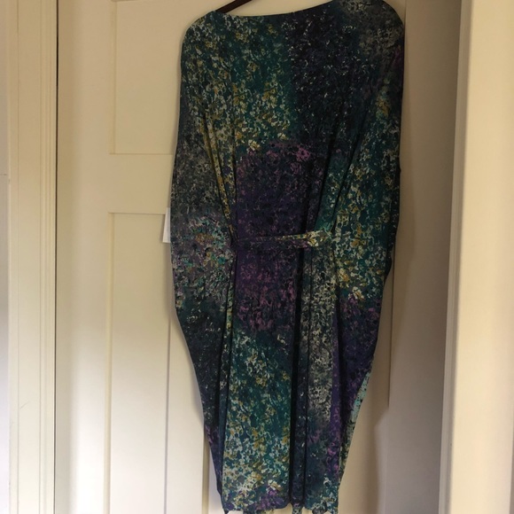 Suzi Chin Multicolor Wisteria Print Dress - Picture 3 of 8